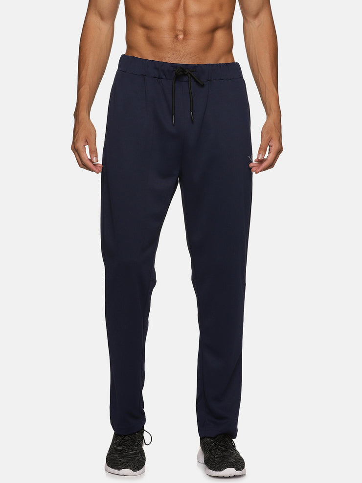 VS by Sehwag Poly Cotton PC Trackpant for Men Navy blue