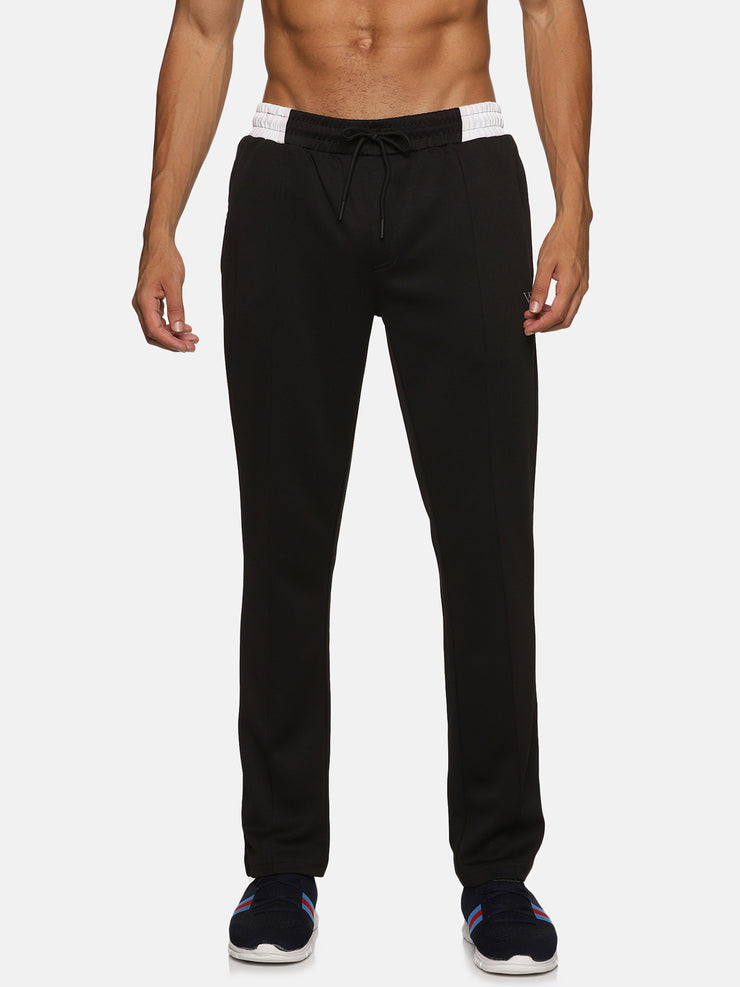 VS by Sehwag Poly Cotton PC Trackpant for Men Black