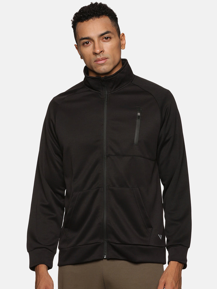 VS by Sehwag Poly Cotton PC Jacket for Men Black