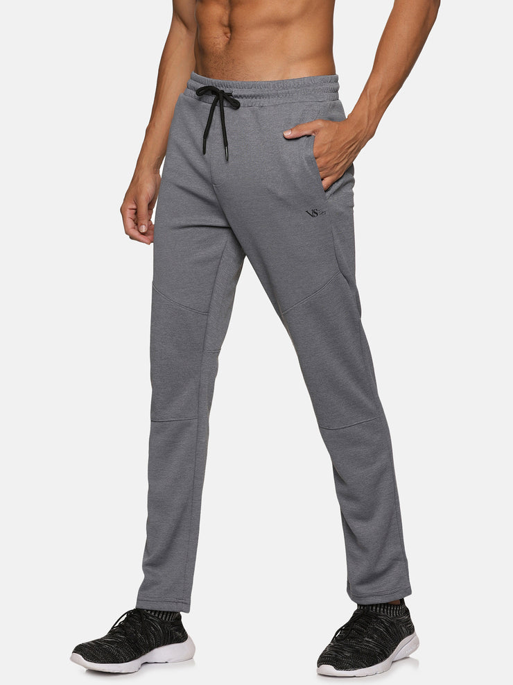 VS by Sehwag Poly Cotton PC Trackpant for Men Charcoal