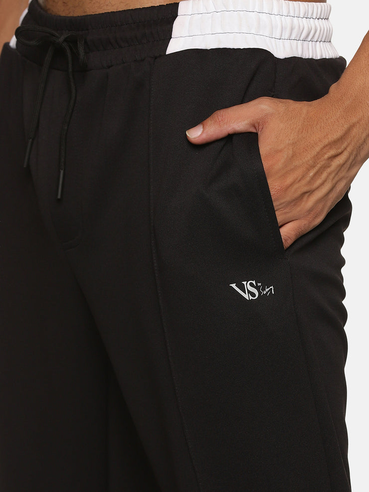 VS by Sehwag Poly Cotton PC Trackpant for Men Black